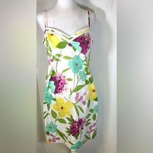 The Perfect Spring Summer Dress by Nine West. Vibrant Classy & Feminine 
Size 10